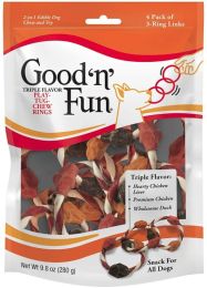 Healthy Hide Good N Fun Triple Flavor Play-Tug-Chew Rings