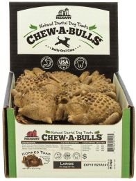 Redbarn Pet Products Chew-A-Bulls Horned Toad Dental Dog Treats Large