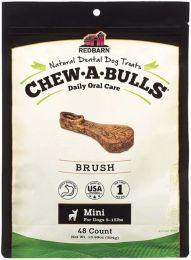 Redbarn Pet Products Chew-A-Bulls Brush Dental Dog Treats Mini