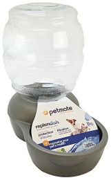 Petmate Replendish Waterer - Brushed Nickel