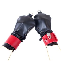 Dog Hand Conditioning Can Lift Binding Restraint Leather Gloves