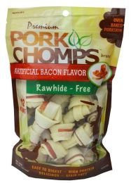 Pork Chomps Knotz Knotted Pork Chew - Bacon Flavor