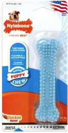 Nylabone Puppy Chew Dental Bone Chew Toy - Blue