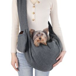 Portable Diagonal Span Breathable Backpack For Dog Chest