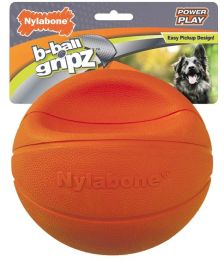 Nylabone Power Play B-Ball Grips Basketball Large 6.5" Dog Toy