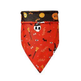 Halloween Pet Scarf Pumpkin Bat Bib