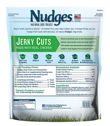 Nudges Health & Wellness Chicken Jerky Dog Treats, 40 oz.