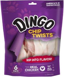 Dingo Chip Twists Meat & Rawhide Chew (size: Small - 3.9 oz (6 Pack))