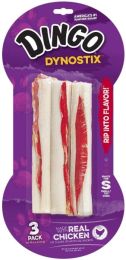 Dingo Dynostix Meat & Rawhide Chew (size: 5" (3 Pack))