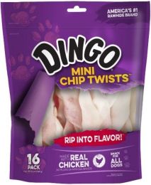 Dingo Chip Twists Meat & Rawhide Chew (size: Regular 6" (16 Pack))