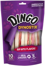 Dingo Dynostix Meat & Rawhide Chew (size: 5" (10 Pack))