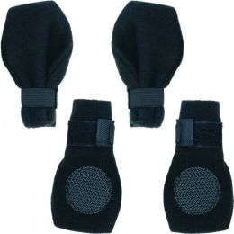 Fahion Pet Arctic Fleece Dog Boots - Black (size: X-Large (4.25" Paw))