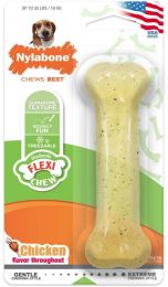 Nylabone Flexi Chew Dog Bone - Chicken Flavor (size: Wolf (1 Pack))