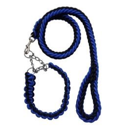 Wholesale Collar Leash Small Large and Medium Dogs (Color: Black-Blue)