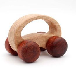 children's wooden car (Color: Safflower pear wooden cart)