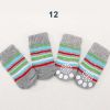 Wholesale 4 Piece Knit Socks Claws Warm Non-Slip Puppy Shoes Socks